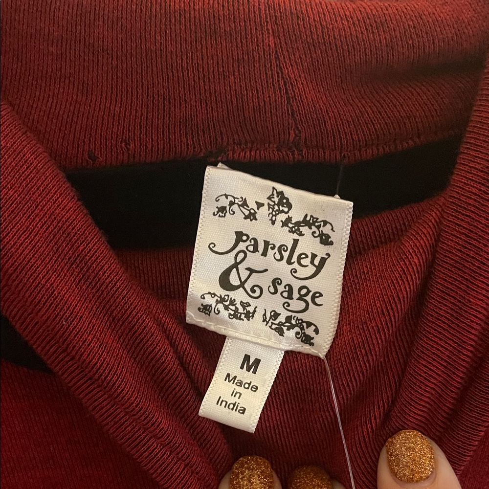 NWT Parsley & Sage Red and Black Tunic - Picture 6 of 9